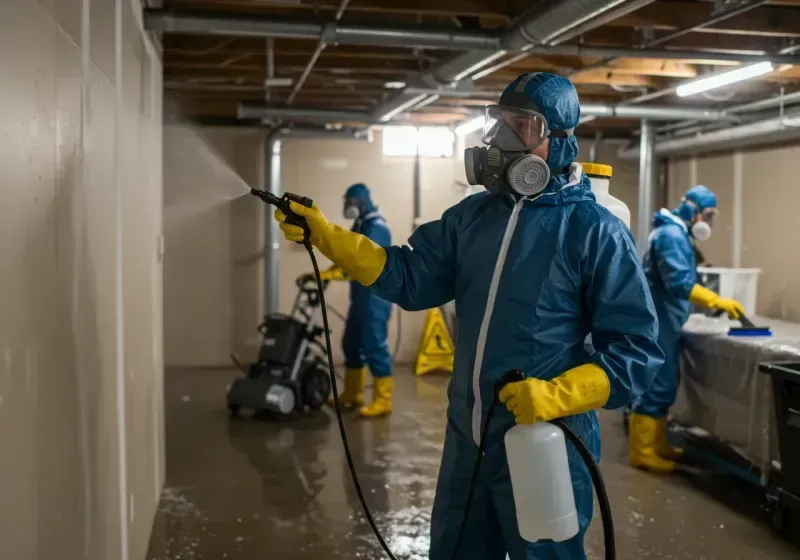 Basement Sanitization and Antimicrobial Treatment process in York, AL