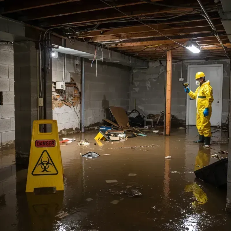 Flooded Basement Electrical Hazard in York, AL Property